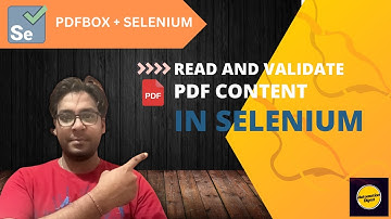 Read and Validate PDF in Selenium