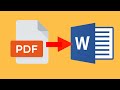How To Convert PDF to Word (The Easiest Way 2019)