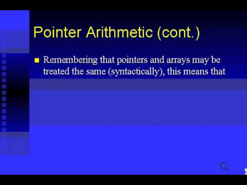 1804 C programming Pointer arithmetic