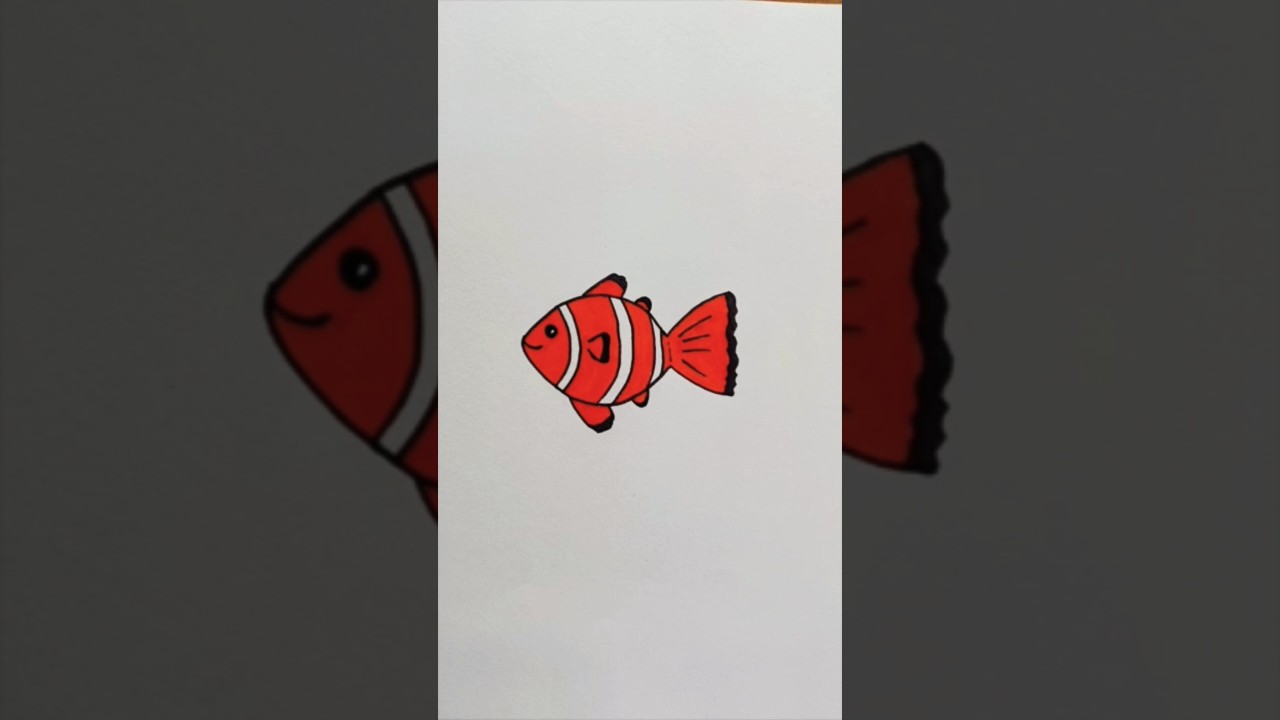 How to Draw Cute Fish (Nemo)! 