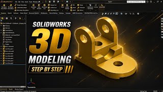 SOLIDWORKS 3D Modeling Tutorial | Mechanical Bracket Design | Step-by-Step 🚀 Guide