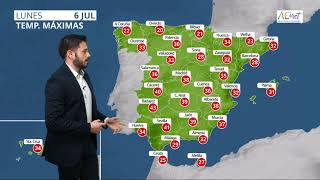 El tiempo de AEMET 06/07/2020