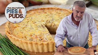 How to bake a delicious Shallot, Onion and Chive Tart | Paul Hollywood's Pies & Puds