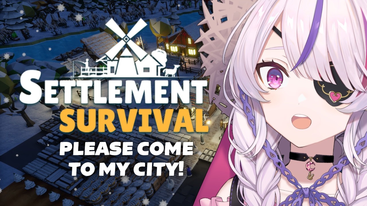 NEED MORE WORKERS - Settlement Survival FIRST PLAYTHROUGH【Maria Marionette | NIJISANJI EN】