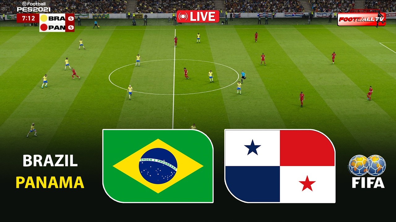 🔴BRAZIL vs PANAMA - International Friendly 2026 | Simulation Pes 21 Gameplay