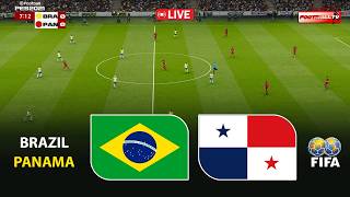 🔴LIVE : BRAZIL vs PANAMA - International Friendly 2026 ao vivo | Simulation Pes 21 Gameplay screenshot 3