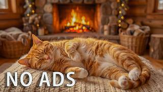 Autumn Relaxing Music for Cats 🐈🍁 Fireplace Sounds & Soft Purring | Sleep & Anxiety Relief