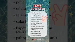 Fakta Anak Kedua Benar Gak shorts facts psikologi feed feedshorts trending viral status fyp
