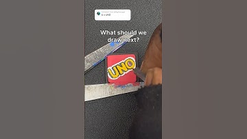 Drawing U for Uno But On My Keyboard With Posca Markers! #shorts #uno #art