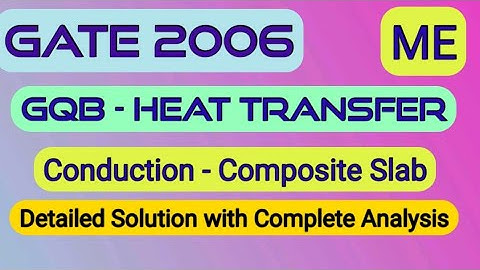 GQB||GATE 2006||ME||Heat Transfer||Conduction||Composite Slab