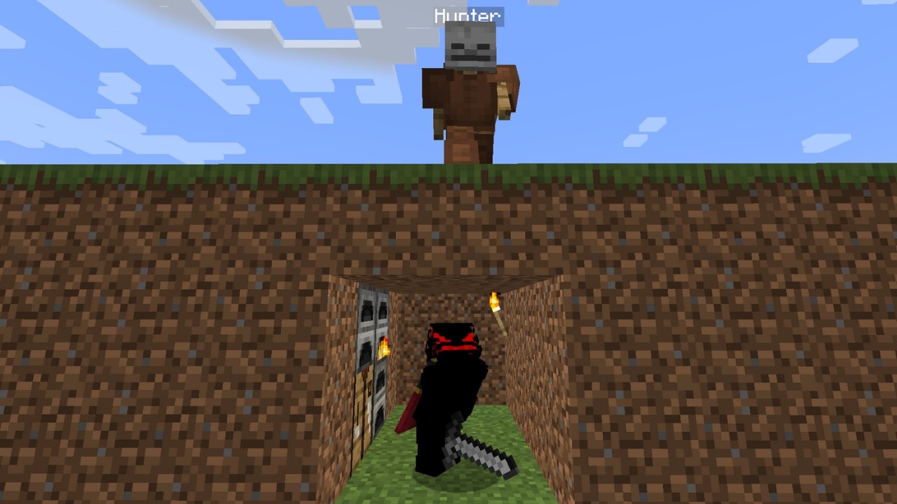 Minecraft Manhunt НО Охотник — это ИИ!