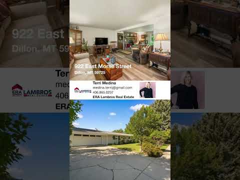 922 East Morse Street, Dillon, MT home video tour