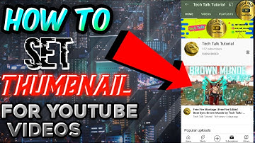 How To Set/Add Thumbnail In YouTube Videos On Android Using Youtube Studio | #techtalktutorial