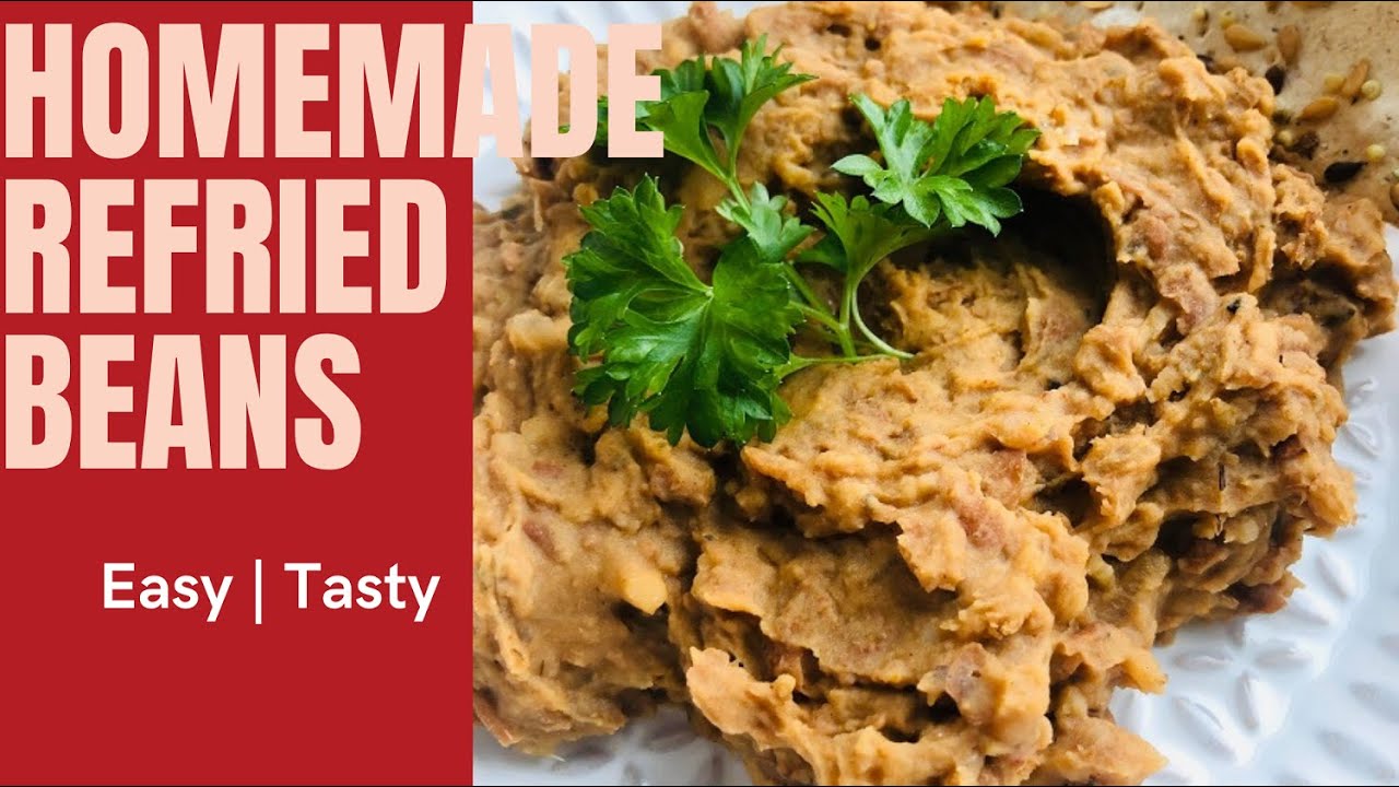 Easy Healthy Vegan Refried Beans YouTube