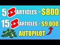 Make $1200 Per Day By Turning ARTICLES Into YouTube Shorts | Make HUGE Money With YouTube Shorts