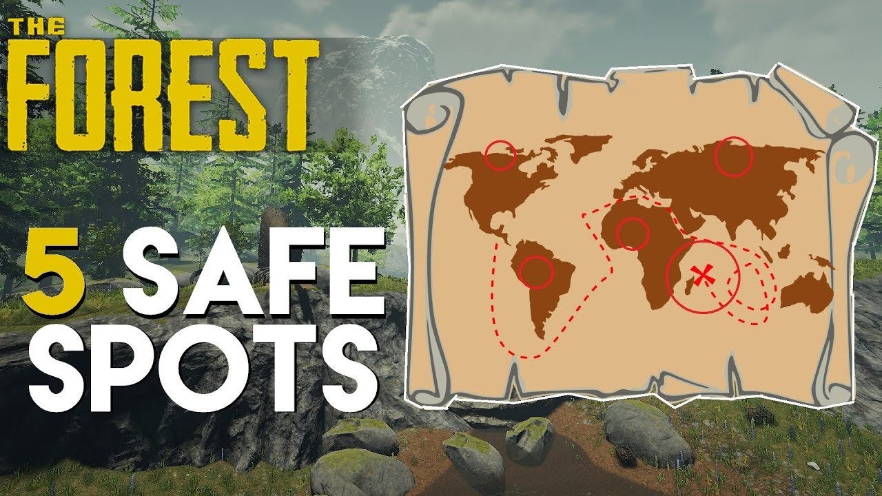 5 SAFE LOCATIONS! THE FOREST 2018 YouTube