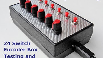BBJ SimRacing 24 Switch Rotary Encoder Button Box Testing and Setting up.