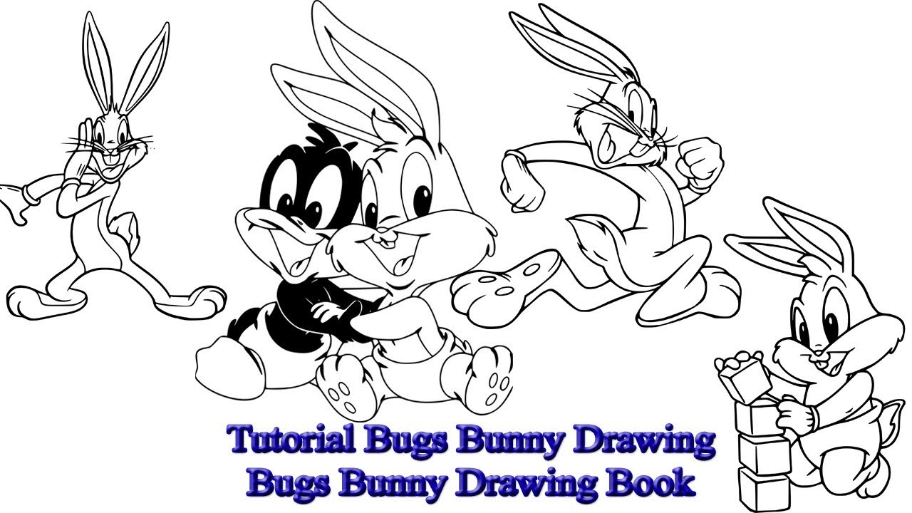 Tutorial Bugs Bunny Drawing | Bugs Bunny Drawing Book - YouTube