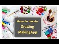 How to create drawing android app in mit app inventor 2