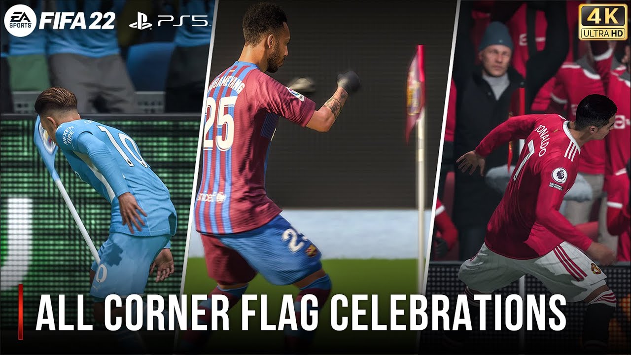 FIFA 22 | All Corner Flag Celebrations | PS5™ 4K 60FPS