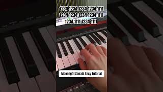 Moonlight Sonata Easy Tutorial | #pianotutorial
