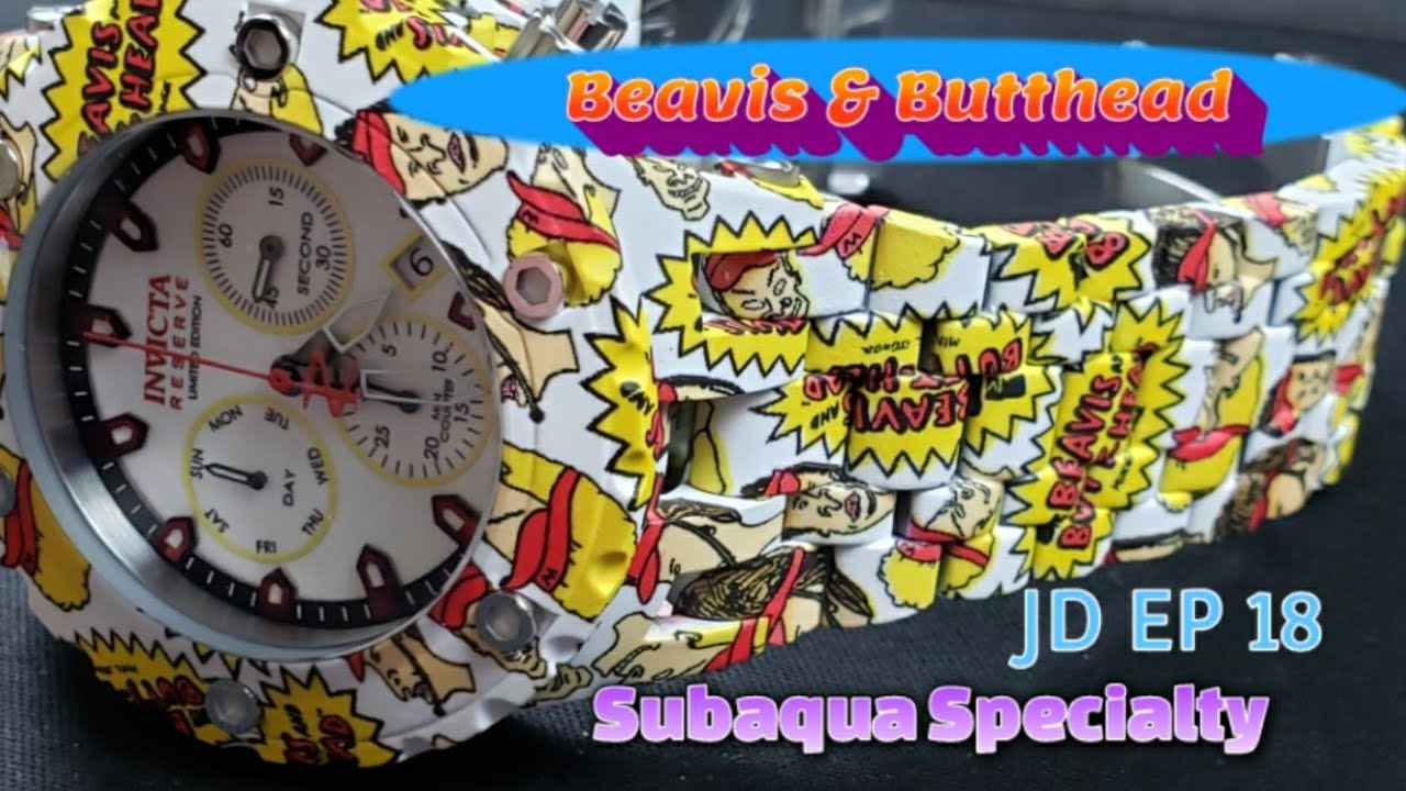 INVICTA BEAVIS AND BUTTHEAD 35873 SUBAQUA SPECIALTY LIMITED EDITION JD EP 16