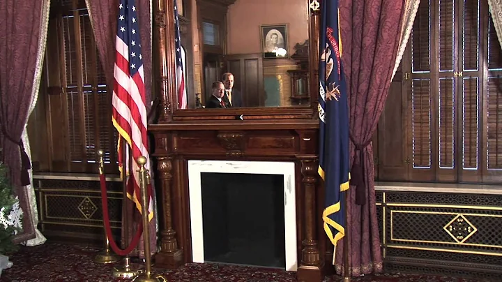 Sen. Anderson tours the Governor's office with Mat...