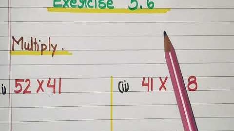 Class-3| Chapter-5| Multiplication (| Exercise 5.6)