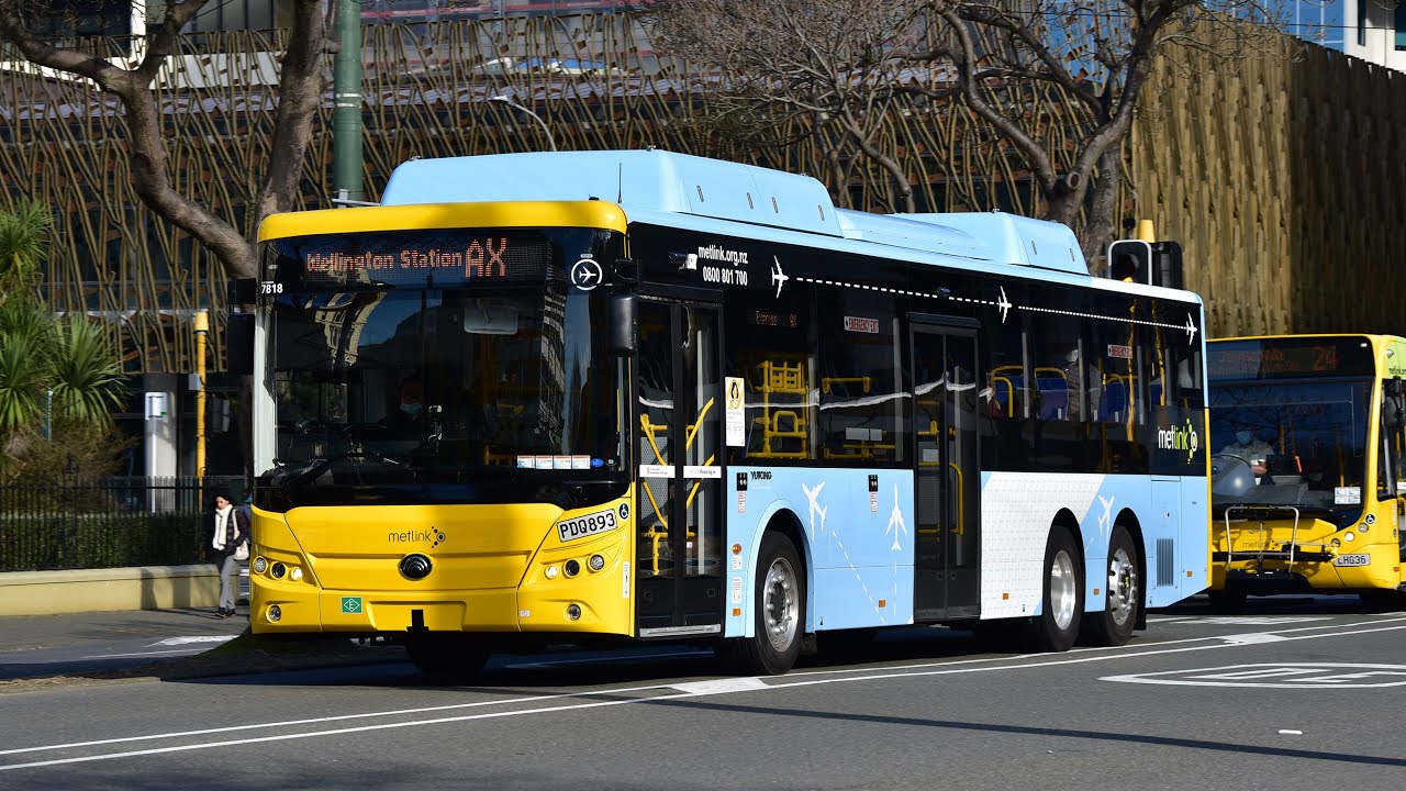 Wellington Buses Route AX Airport Express. Wellington Station to