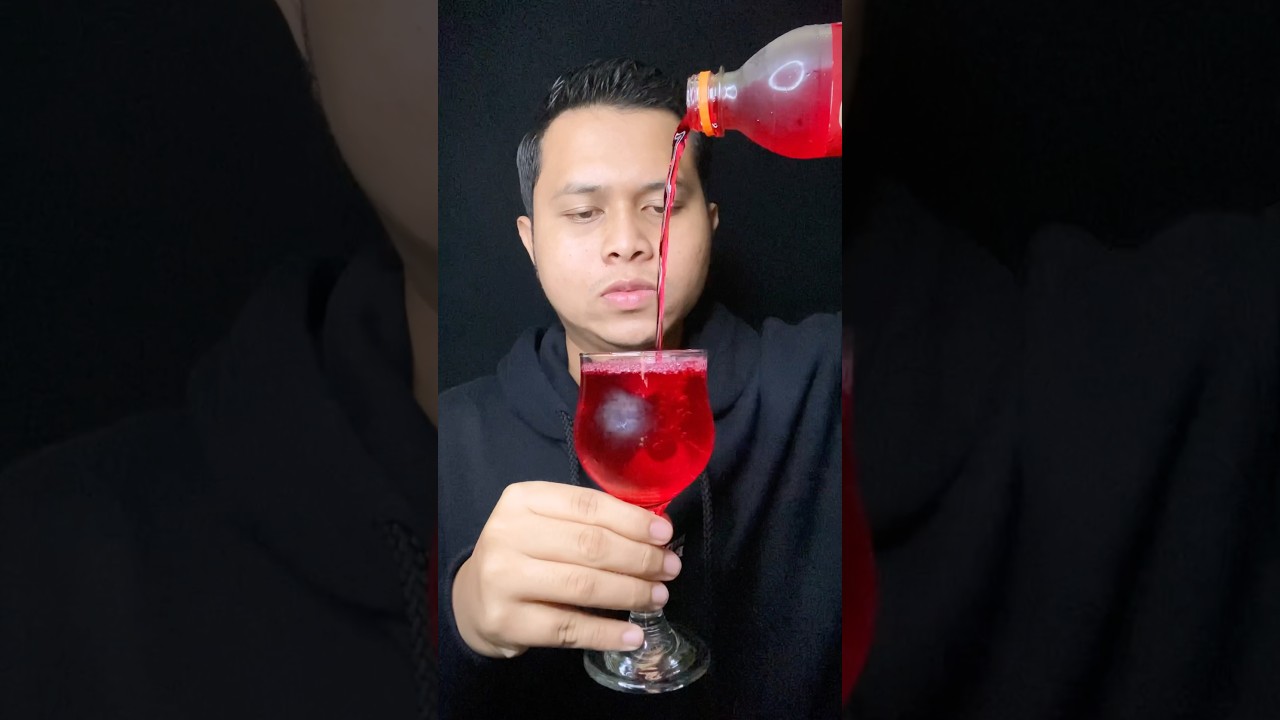 ASMR Strawberry Fanta Water sound 