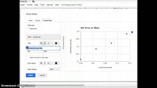 Mr. Carey's Physics Spreadsheet Graphs