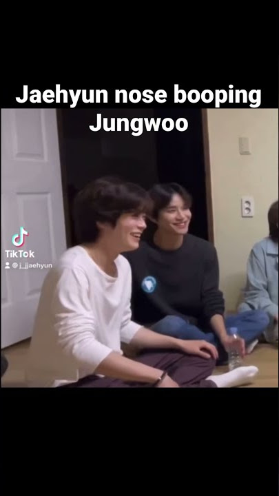 Jaehyun nose booping Jungwoo on VLIVE #Jaehyun #Jungwoo #NCT127 #NCT #VLIVE #jaewoo