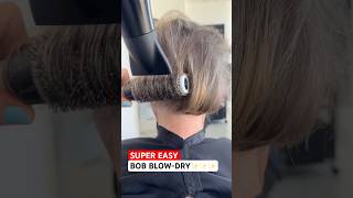 SUPER EASY BOB BLOW-DRY BY VIVYAN HAIR DESIGN! 🏆✨ #bobhairstyle #blowdry #blowout #bob #shorts