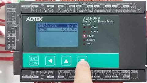 ADTEK FAQ 銓盛電子-新品AEMDRB-教學影片-查看電能數據( AEMDRB- Viewing the Electrical Energy data Instruction)