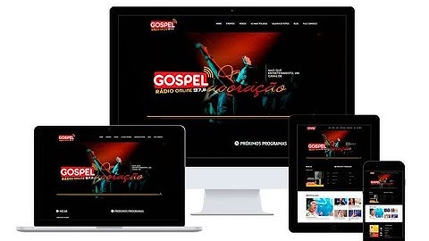 Site para Rádio Online  100% responsivo em PHP MySQL