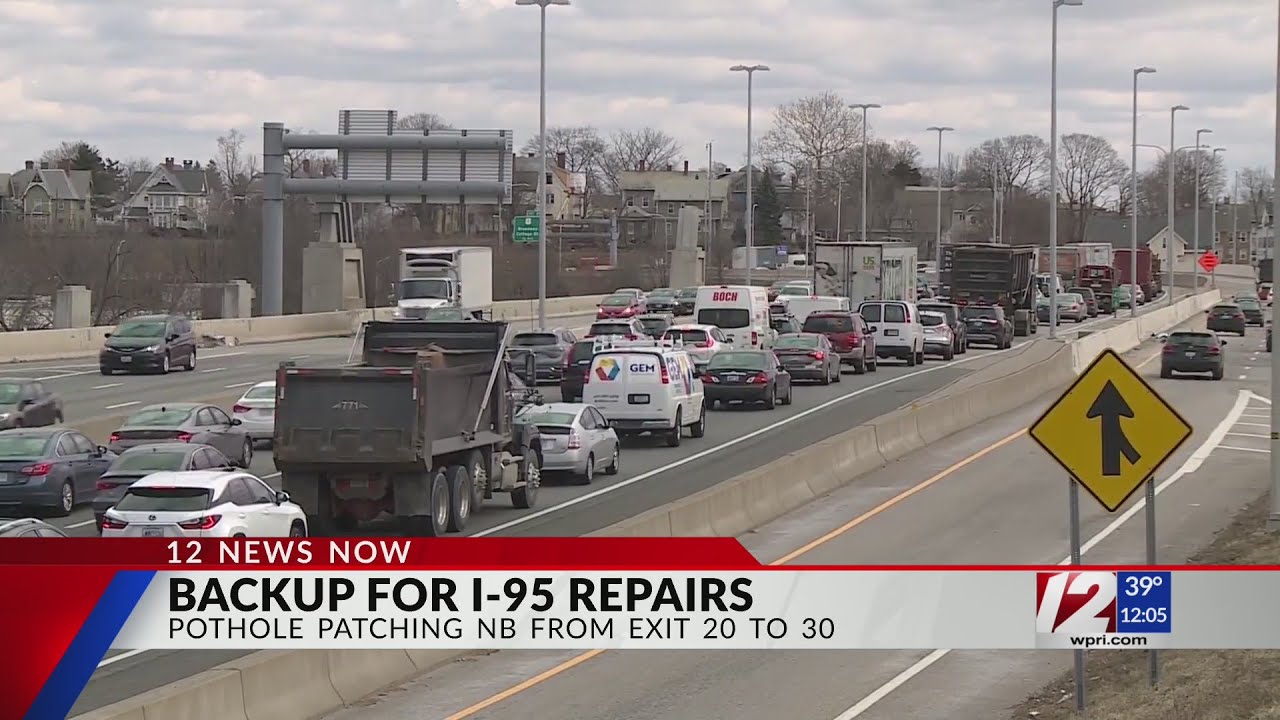 Construction causing delays on I-95 North in Providence/Pawtucket, Route 37 West in Warwick/Cranston