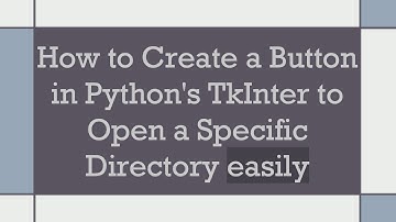How to Create a Button in Python