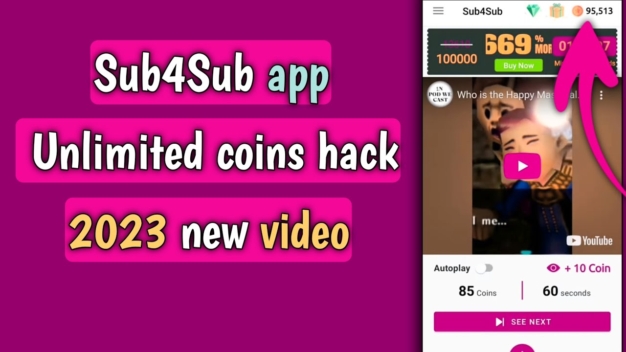 Unlimited coins hack || Sub4Sub app | how to Unlimited coins hack | Unlimited coins hack Sub4Sub app
