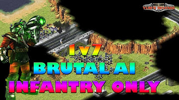 1v7 BRUTAL AI - INFANTRY ONLY IRAQ ( Command & Conquer - Yuris Revenge )