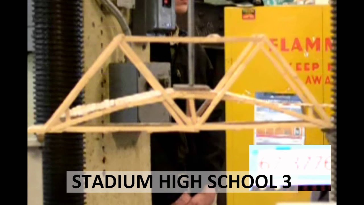 2013 Popsicle Stick Bridge Competition Breaking the Bridges Stadium