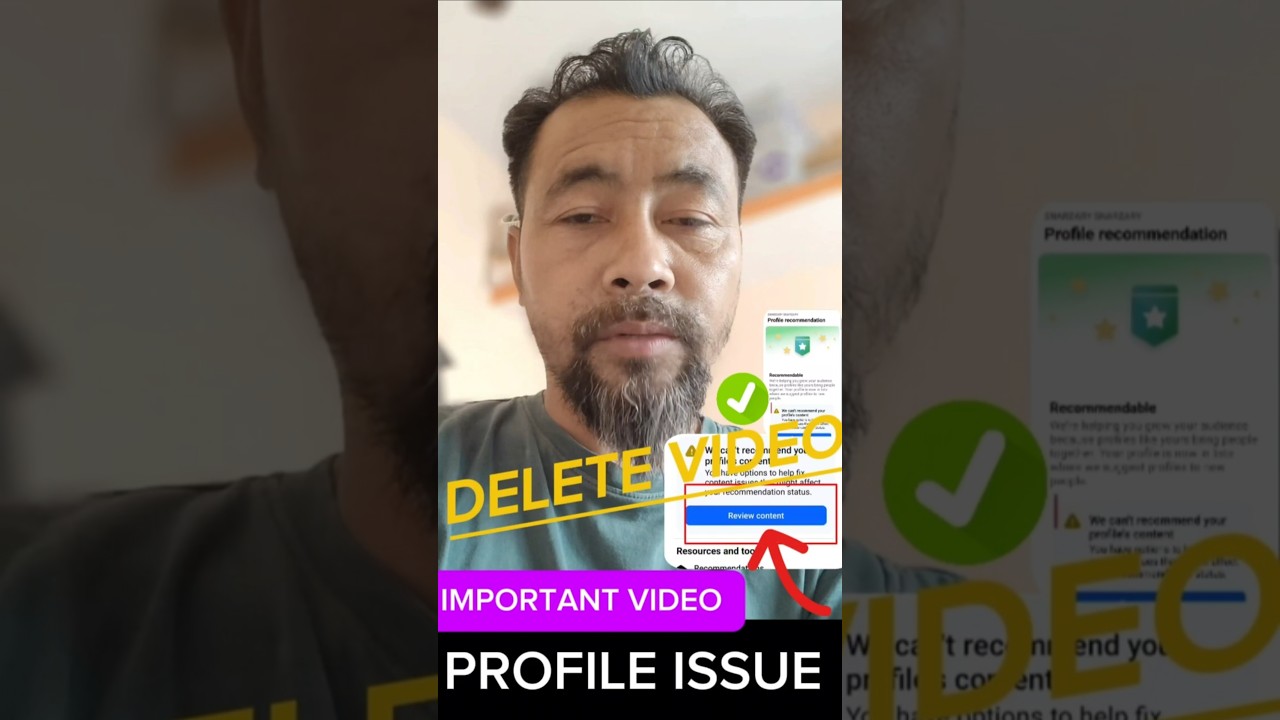 🚫Facebook Profile Issue Delete Video ✅