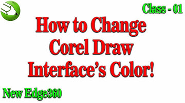 How to change Corel draw interface color and how to import or place embedded - Corel Draw Class 01