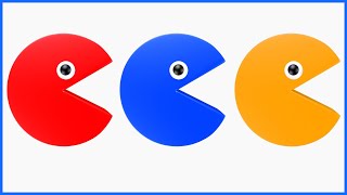 Pacman Colors Learning Videos For Toddlers Colours Educational Animation For Kids Color Names