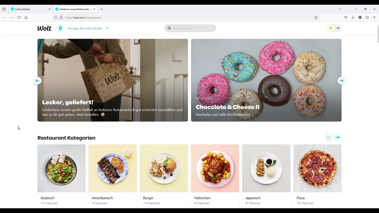 Wolt Delivery 🍟 15€ Gutschein Code Promotion 🍕 UN6TCGU 🌭