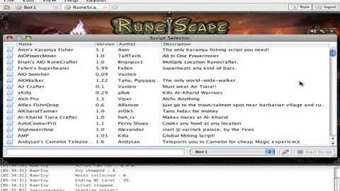RSbot v2.28 w/ 500 Scripts tutorial
