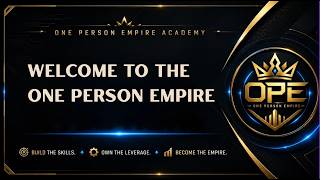 Module 1: Welcome to the Empire of One.