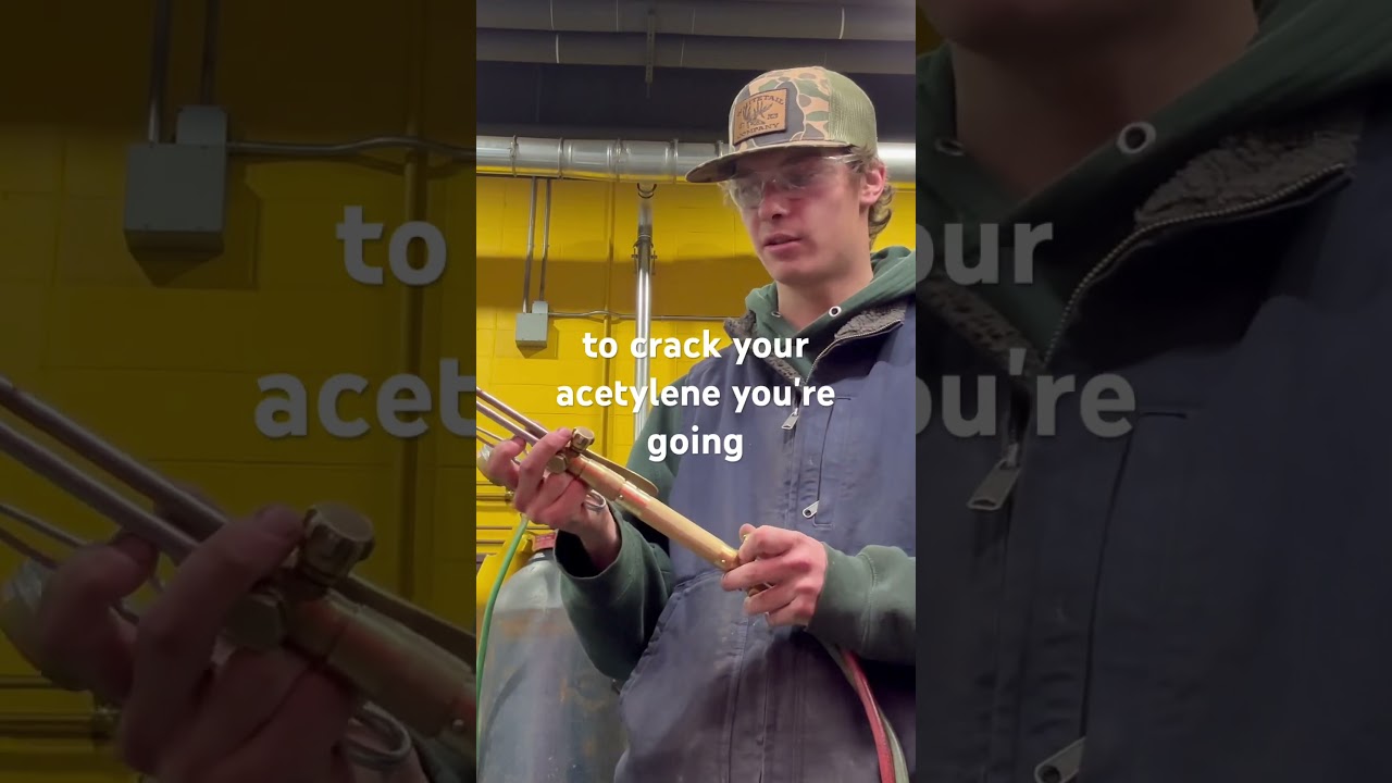 How to light a oxy acetylene torch.