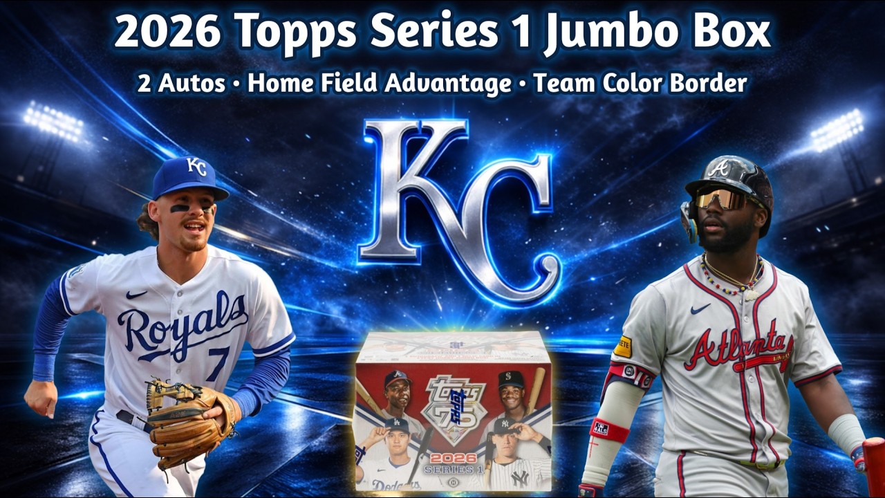 🍀Бонусный автограф🍀 Большая коробка Topps Series 1 2026 года — Золотой настоящий автограф /50 • П...