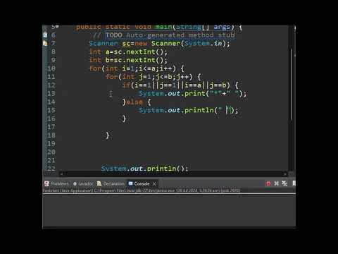 How To Print Box Pattern using For Loop In Java Programming. Very Easy  And Short Code.