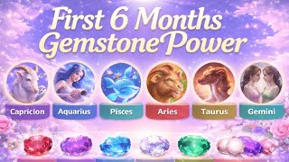 First 6 Months Gemstone Power ✨ Birthstones & Zodiac Energy Power Part - 1